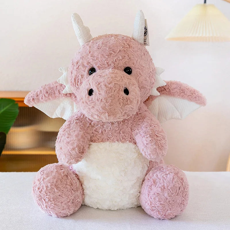 22-60CM Cute Pterodactyl Flying Dragon Doll Dinosaur with Wings Plush Toy Bed Pillow Sleeping Companion Soothing Gift for Kid