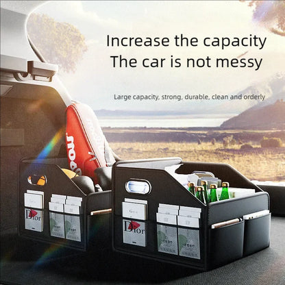 JFBONIN Car Trunk Storage Box Car Mounted Artifact Car Organizer Trunk Folding Box Inside The Car