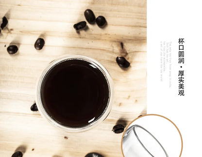 80ML Double Wall Glass Cup 1/12PCS Transparent Handmade Heat Resistant Tea Drink Whisky Wine Set Espresso Coffee Milk Mugs Gift