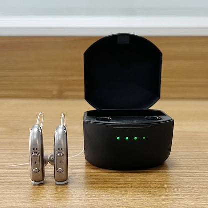Self-Fitting OTC Hearing Aids, Mild to Moderate Hearing Loss,Bluetooth Hearing Aid with Invisible Fit Noise Support audifonos