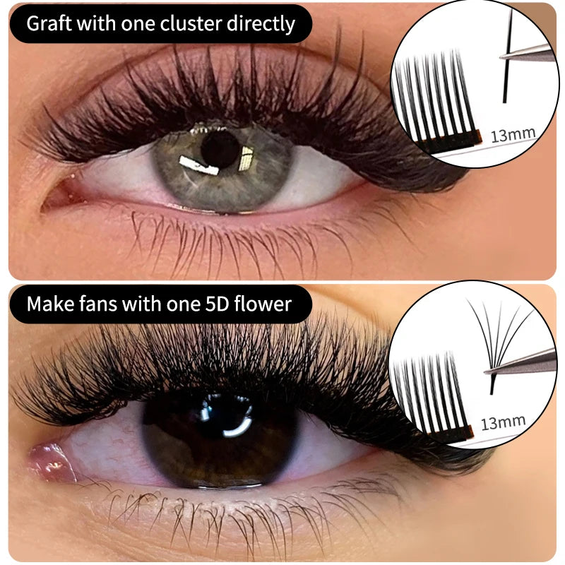 Winky Beauty 5D Flower Fairy Flora Lashes Cluster Classic Individual Eyelash Extension Lashes W Style Natural Soft Private Logo