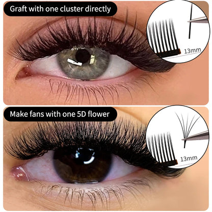 Winky Beauty 5D Flower Fairy Flora Lashes Cluster Classic Individual Eyelash Extension Lashes W Style Natural Soft Private Logo