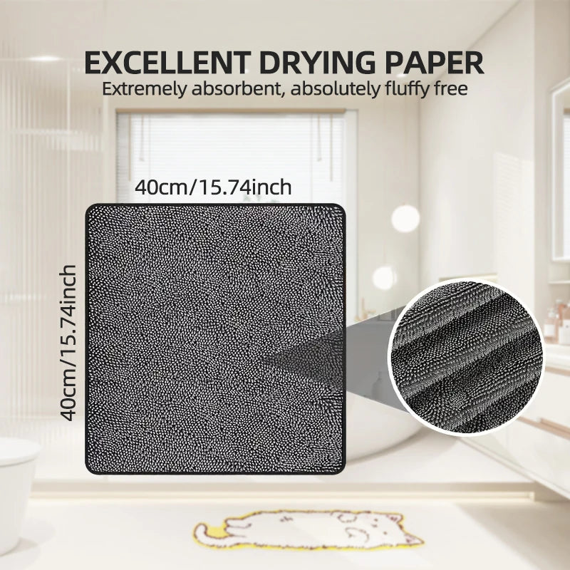 2pc Absorbent Microfiber Cleaning Cloth - Soft, Durable & Quick-Dry Towel for Cars, Home, and Bathroom Use