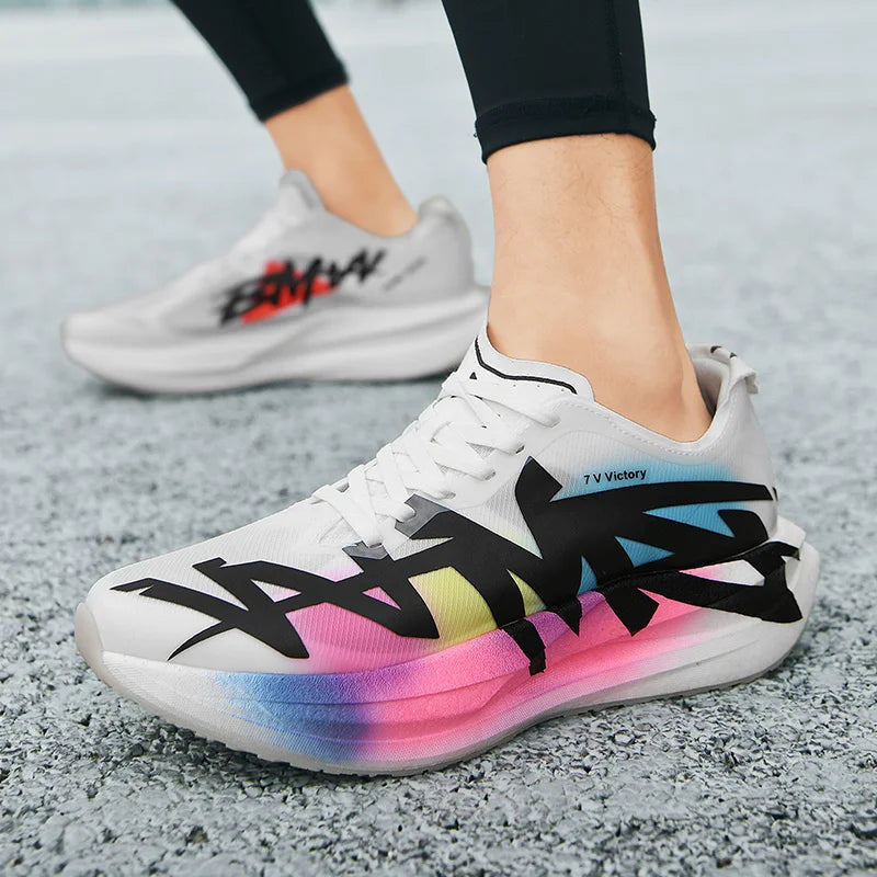 Running Shoes Man Carbon Board Marathon Sports Professional Breathable Lightweight Womens Comfortable Athletic Sneakers Antislip