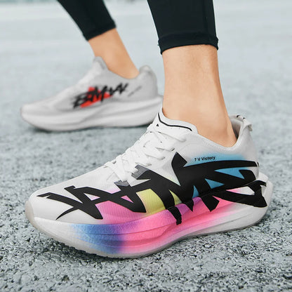 Running Shoes Man Carbon Board Marathon Sports Professional Breathable Lightweight Womens Comfortable Athletic Sneakers Antislip