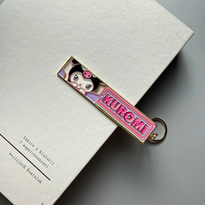 Anime Metal Hollow Out Keychains Bookmark Cute Jet Manga Fashion Bag Key Tag Jewelry Accessory Key Ring Holder Gift Anime
