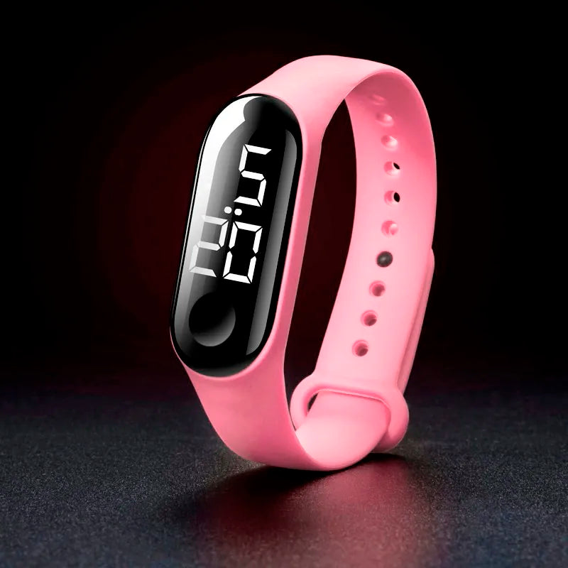 Man Woman LED Electronic Sport Watch Luminous Sensor LED Student Adult Couple Electronic Watch With Shell Adjustment Watch
