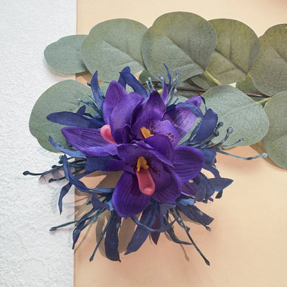Large Sweet Equinox Flower Hair Clips Simulated Orchid Flower Hair Pins Beach Hawaii Vacation Foral Hair Clips Hair Accessories