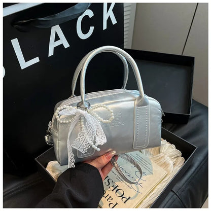 Women's Summer Solid Color Handbag Fashion Versatile Crossbody Bag Casual Ladies Shoulder Bag