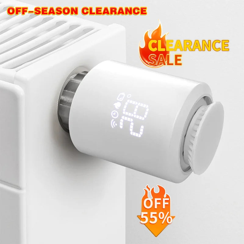 Tuya Zigbee Thermostatic Valve Radiator Zigbee Thermostat Smart Thermostatic Radiator Valve Head Temperature Controller Alexa