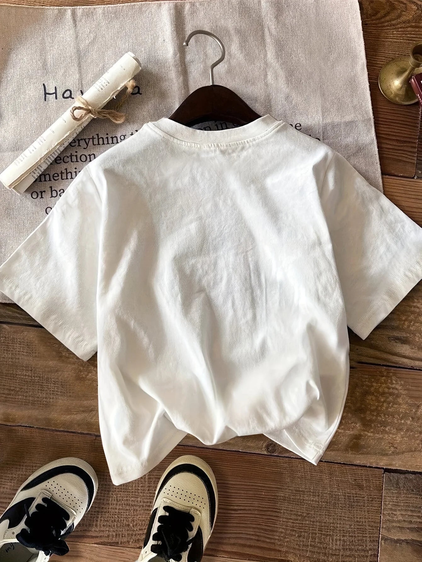 Vintage Car Print T-Shirt Medium Stretch Knit Fabric Casual Sports Style Spring/Summer Top  y2k top  women clothing
