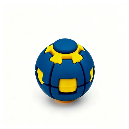 3D Printed Press-to-Spin Fidget BallOne Click Deform Fidget Spinner Ball, Smooth Rotating Stress Relief Sensory Toy