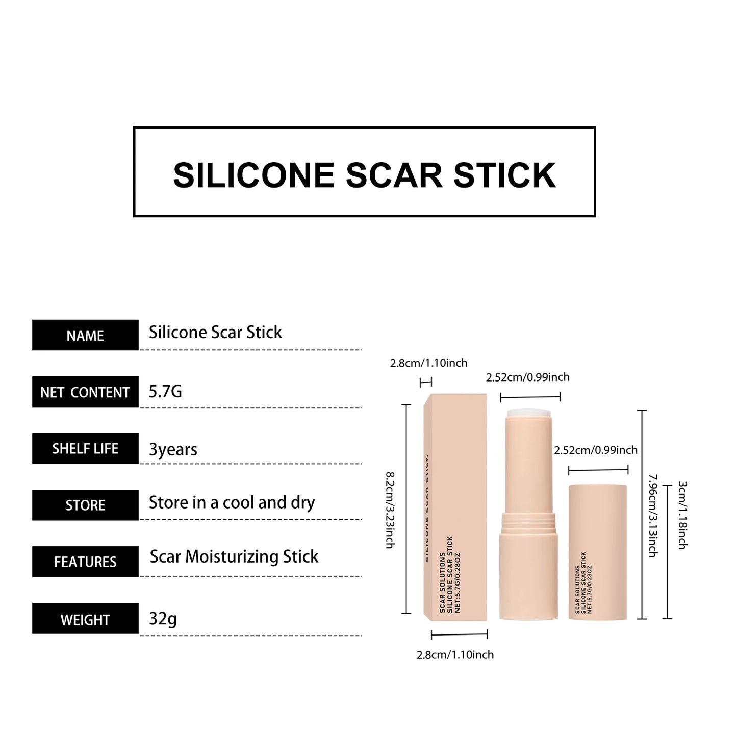 Centella Asiatica Scar Solution Stick Repair Blemishes Reduce Scar Visibility Restore Surface Barrier Portable Scar Repair Gel