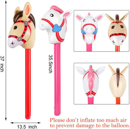 1pc Oversized Horse Balloon Cowboy Giant Horse Aluminum Film Balloon Farm Animal Horse Theme Birthday Party Decoration Kids Toys