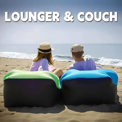 Inflatable Lounge Air Sofa Couch, Portable Beach & Camping Chair, Waterproof Couch for Picnics Hiking Outdoor Music Festivals