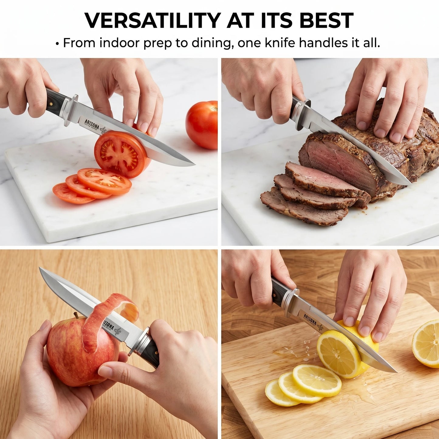 New Heavy-Duty Multi-Purpose Kitchen Knife 5Cr13 Stainless Paring Knife, Ergonomic Pakkawood Handle High-End Utility Knife Tool
