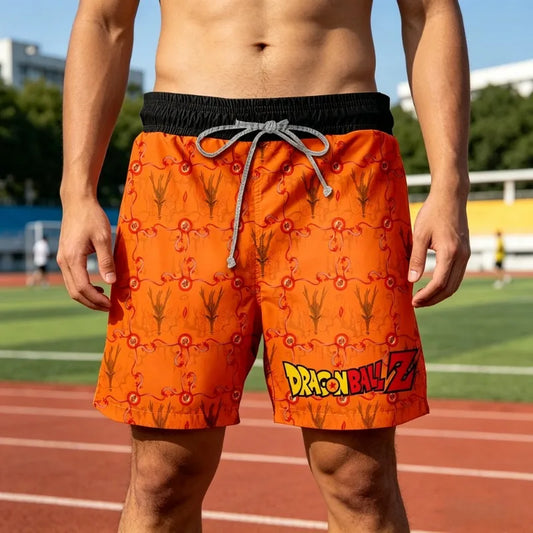 2026 Japanese Cartoon Dragon Ball Z Children's Boys Shorts Beach Pants Summer Cartoon Cute Boys Beach Pants Lightweight Shorts