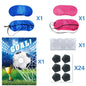 Blue Football Birthday Party Decoration Supply Birthday Soccer Plates Cups Napkins Towel Paper Tableware Tablecloth Party Favor
