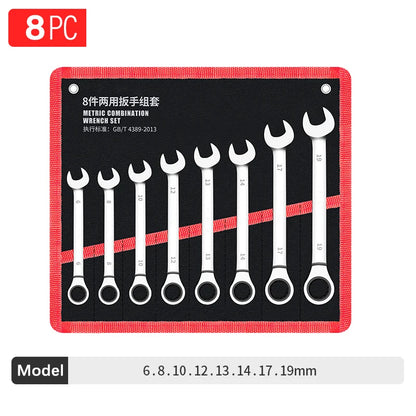 Ratchet Metric Wrenches Torque Universal Spanners for Car Repair Hand Tools l key tool set