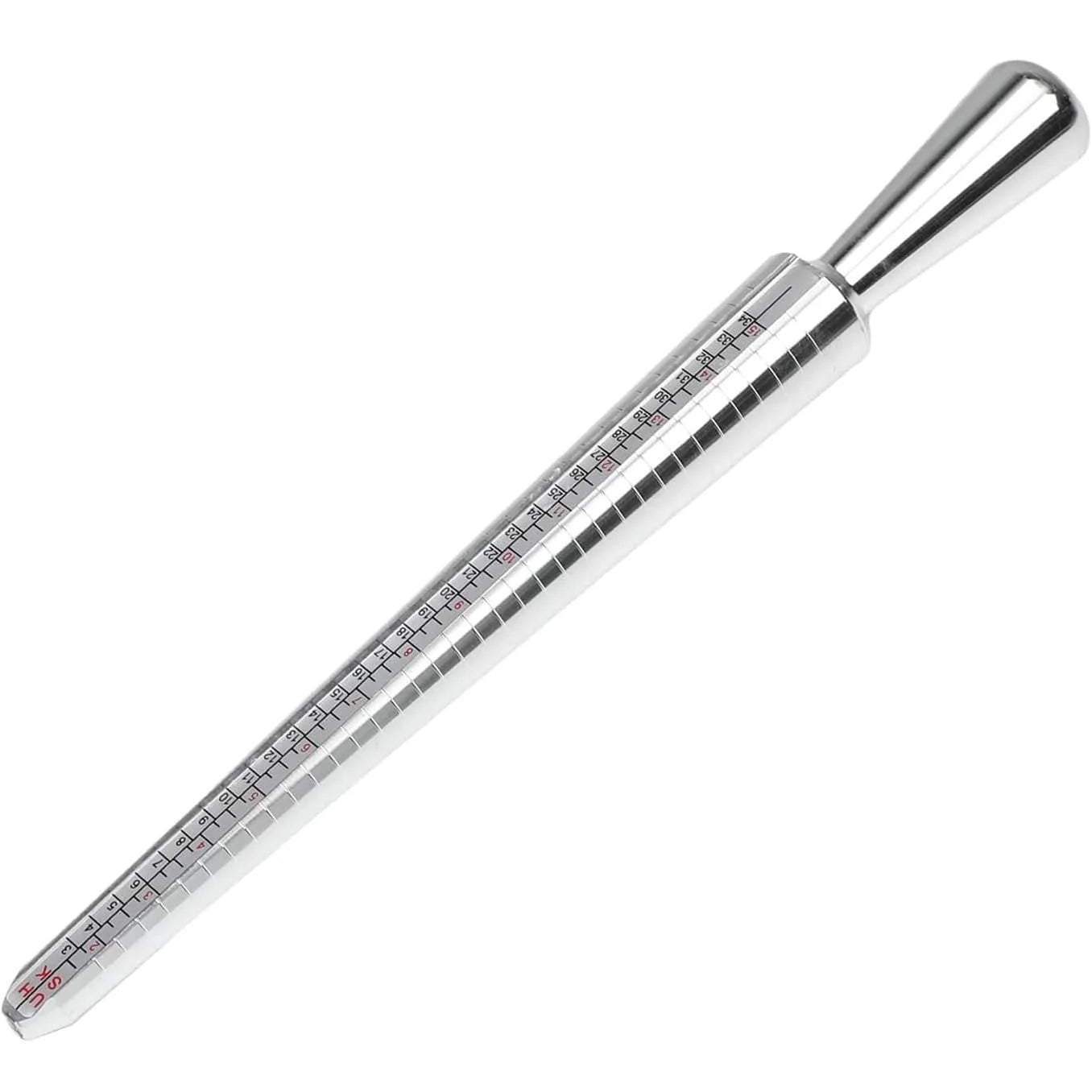 4 Scale Ring Sizer Gauge US/EU/HK/JP Aluminum Alloy Finger Measuring Tool for Jewelry Making Men and Women