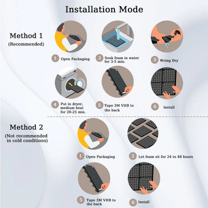 TOUO Acoustic Foam Fireproof Soundproofing Sponge 6/12/24/48 Pcs Egg Crate Soundproof Foam Studio Home Sound-absorbing