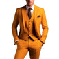 Green Mens Suits Casual 3 Pieces Slim Fit Notch/Peak Lapel Formal Wedding Groom Wear Blazer Tuxedos for Party(Blazer+Pants+Vest)