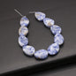 Natural Blue Turquoise Beads Faceted Natural Rose Quartzs Loose Spacer Beaded for Women DIY Jewerly Necklace Bracelet 19x14mm