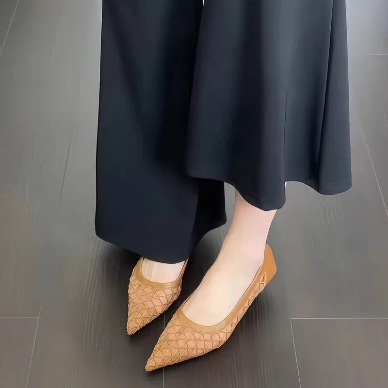 *Summer New Pointed Thin Heel Comfortable Casual Single Shoes Fashionable/sexy Hot Selling Breathable Party High Heels for Women