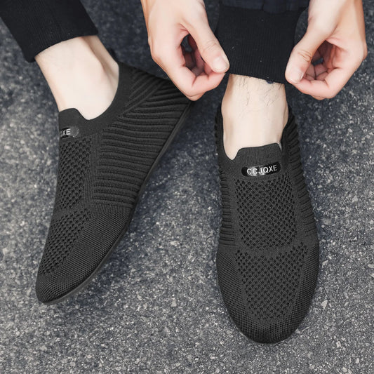 Spring and Summer Men's Loafers One-Piece Lazy Sneakers for Comfort and Convenience