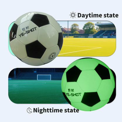 Glow in The Dark Soccer Ball Size 5 with Pump Light Up Soccer Ball for Teens and Adults Soccer Gifts