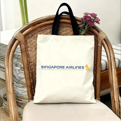 Singapore Airlines Storage Bags Handbag Women Casual Underarm Top Handle Bag Lady Shopping Travel Bags