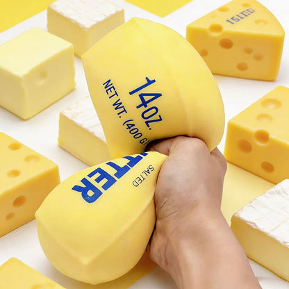 Squishy Soap Anti-Stress Toy Simulated Butter Stress-Relieving Fidget Toy Squishy Ball Relaxing Gift Party Favor Birthday Gift S