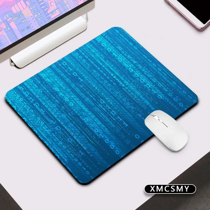 Matrix Binary Code Keyboard Pad Mouse Deskmat Computer Mat Pc Gaming Accessories Mousepad Gamer Mausepad Mats Cabinet Mause Pads