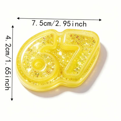 Slow Rising 67 Maltose Squeeze Toy Cartoon Pinch Six Seven Fidgets Toys 7.5cm Hand Relax Slow Rebound Toy Birthday Gift