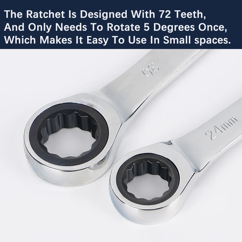 Ratchet Metric Wrenches Torque Universal Spanners for Car Repair Hand Tools l key tool set