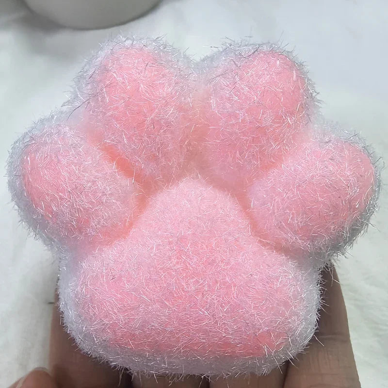 Squeeze Cat Paw Toys Cute Soft Abreact Relief Relax Toys Sticky Decompressing Pinching Cat Paw Stress Relief Squishy Toy Gift