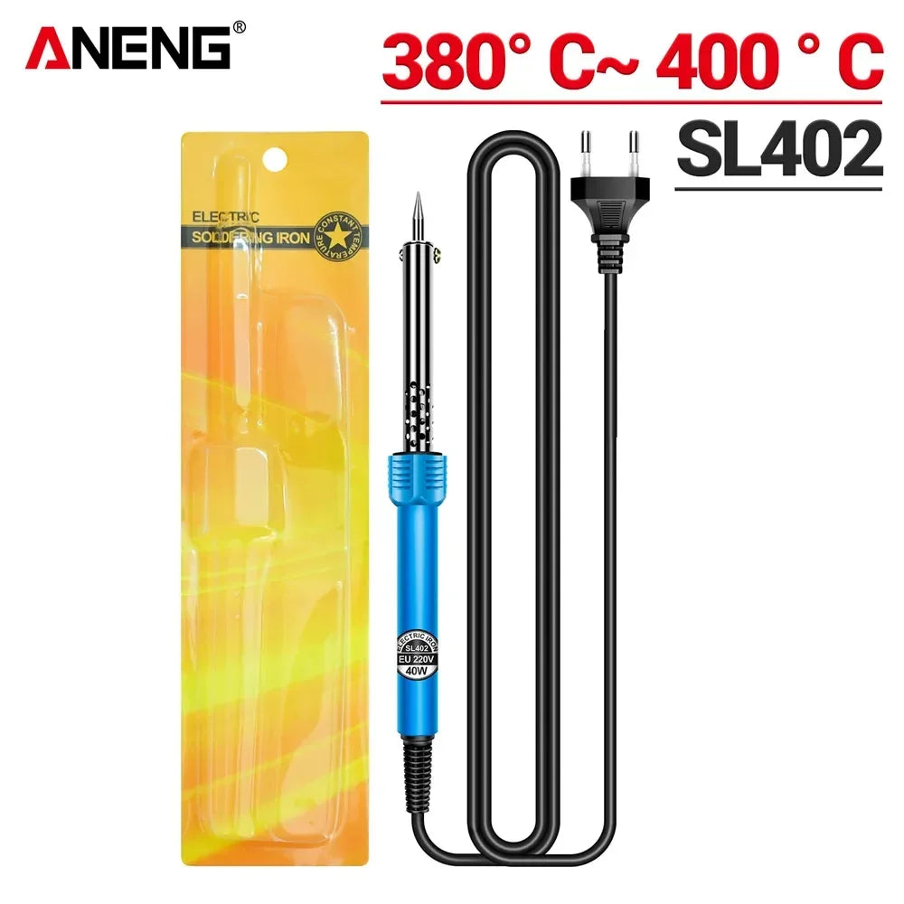 ANENG SL402 Electric Soldering Irons 220/110V Welding Repair Mica Heating Core 30/40/60W Temperature Adjustable Solder Tip Tools