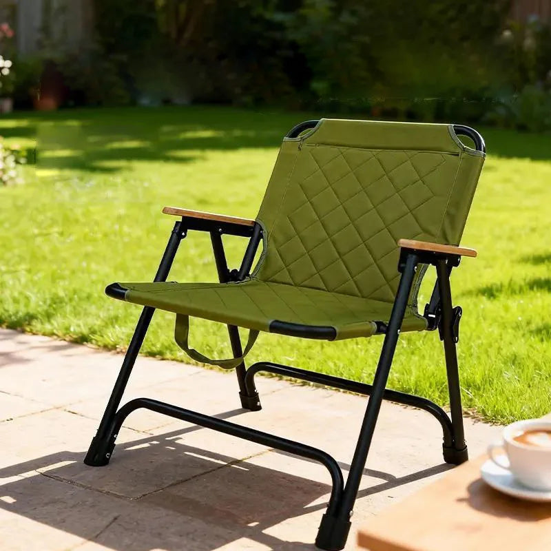 Outdoor Kemet Chair Portable Camping Dining Folding Chair Thickened Dining Folding Chair Fishing and Sea Going Chair