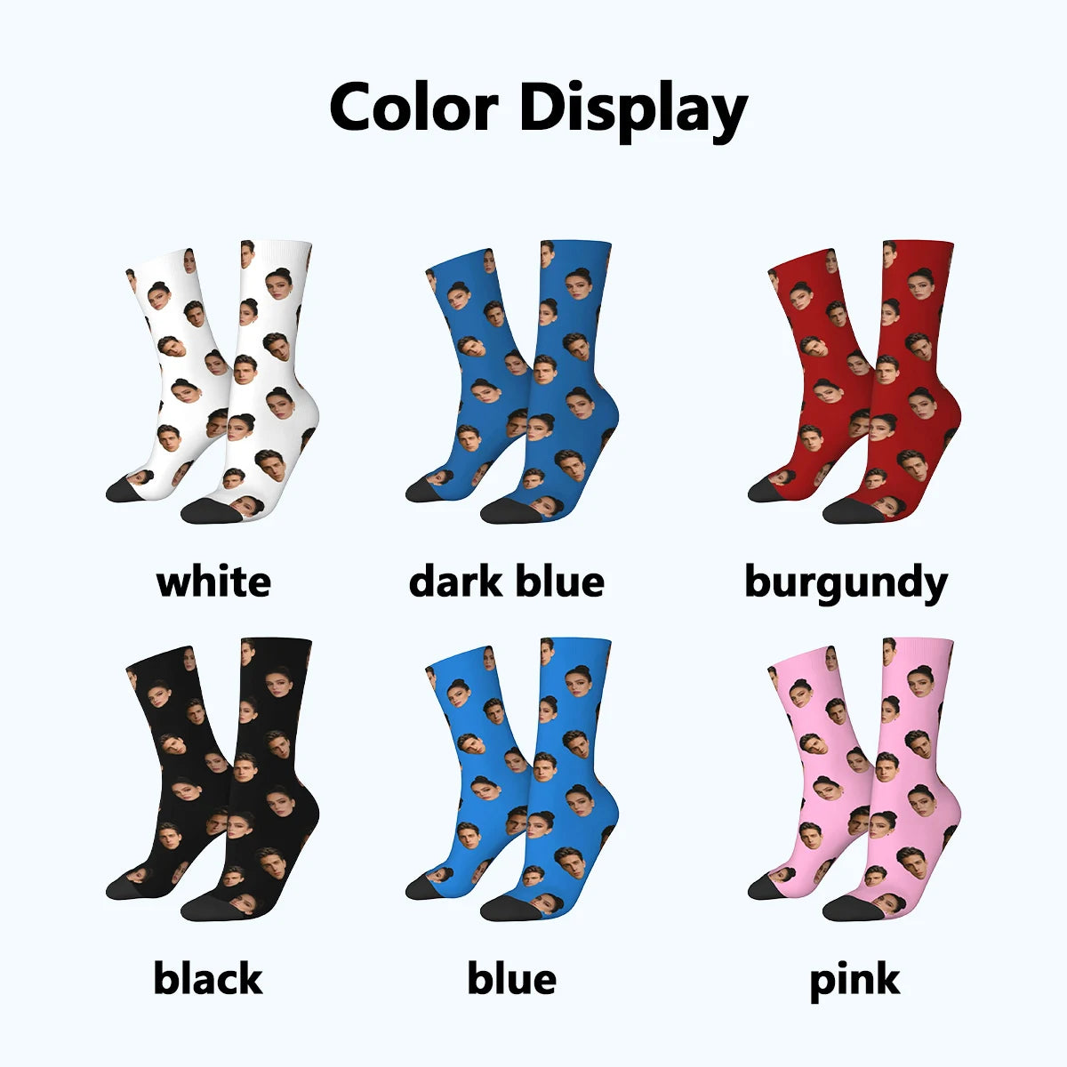 Custom avatar socks for men and women custom photo socks personalized picture socks photo socks personalized gifts