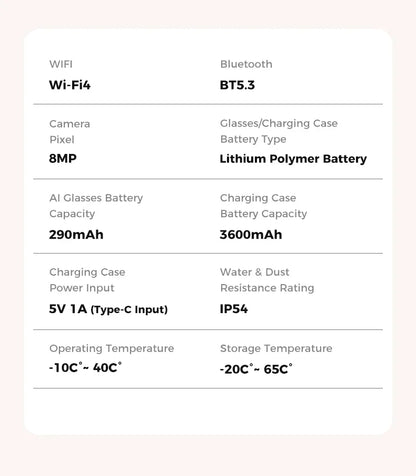 2026 Smart AI Glasses 4K HD Camera M02 Ultra ChatGPT 3600mAh Charging Case Power Bank 32GB Translation Music Video Sunglasses