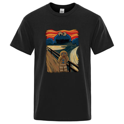 Summer Men High Quality T-shirt Cotton Blend Short Sleeve Print Casual Loose Men T Shirt O-neck Male T-shirt Male Tees  for Men