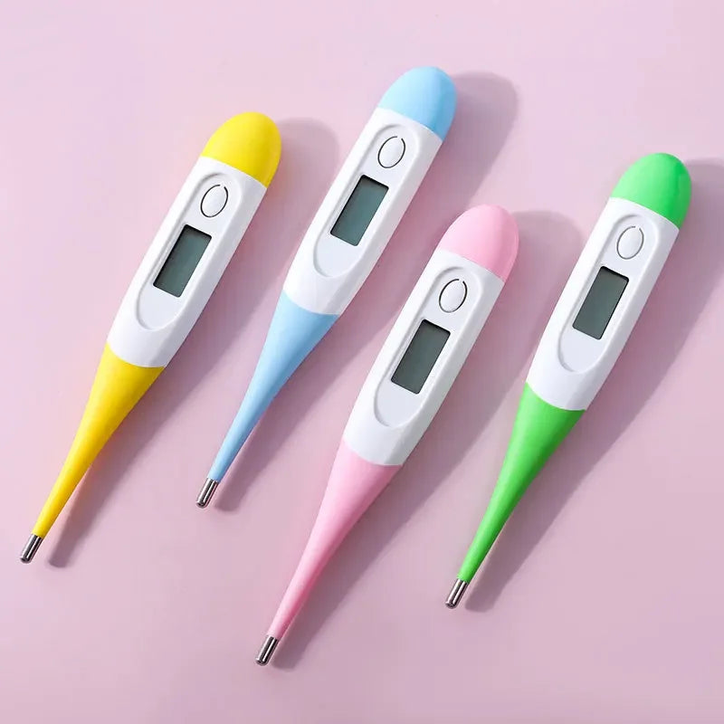 Digital Thermometer with Soft Tip, Oral & Armpit Temperature Test for Baby Adults, Home First Aid Fever Detection Tool