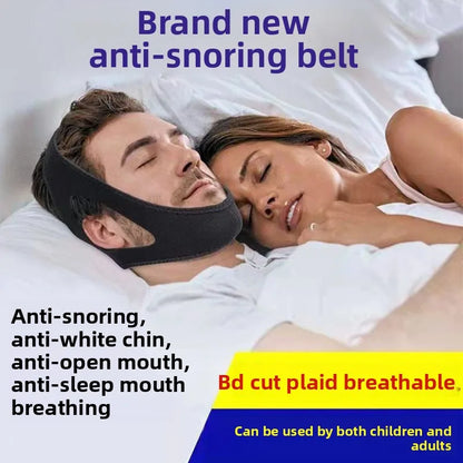 Anti Snoring Belt Triangular Chin Strap Mouth Guard Gifts for Women Men Better Breath Health Snore Stopper Bandage Sleep Aid