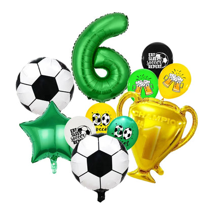 Football Birthday Decoration Party Supplies Tableware Balloons Set Candy Gift Boxes Football Birthday Gifts Kids Birthday Favors
