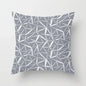 European Gray Pillowcase Geometric Pillow Cover Sofa Cushion Cover Garden Throw Pillows Hotel Outdoor Cushions car Chair 45X45cm