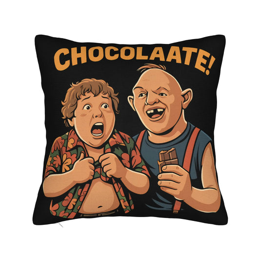 Goonies Chocolate Slot and Gordi Pillow Case  Comfy Pillow Cover Novelty Cushion Cover For Living Room Bed Chair