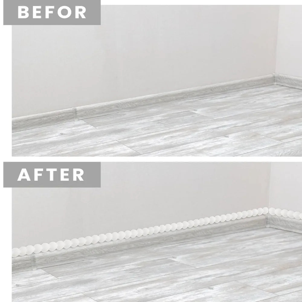 DIY Decoration 3 Meters Wall Molding Trim Flexible Paintable Stick for Walls Beads Self-Adhesive Paneling Strip Backsplash