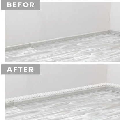 DIY Decoration 3 Meters Wall Molding Trim Flexible Paintable Stick for Walls Beads Self-Adhesive Paneling Strip Backsplash