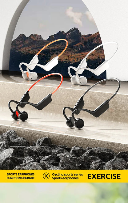 2026 Bone Conduction Headset Bluetooth 5.4 With Mic Waterproof Exercise Fitness Wireless Swimming Sports Headphone New