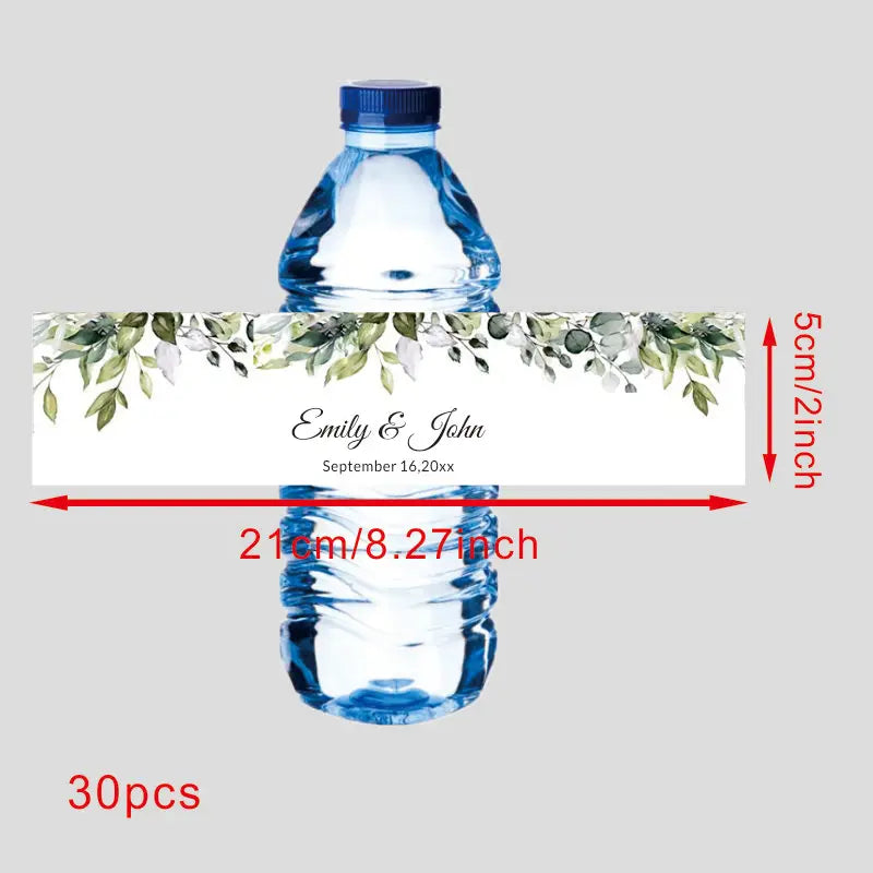 Custom 30 pieces Celebration label Personalized bottle label sticker Custom name text sticker